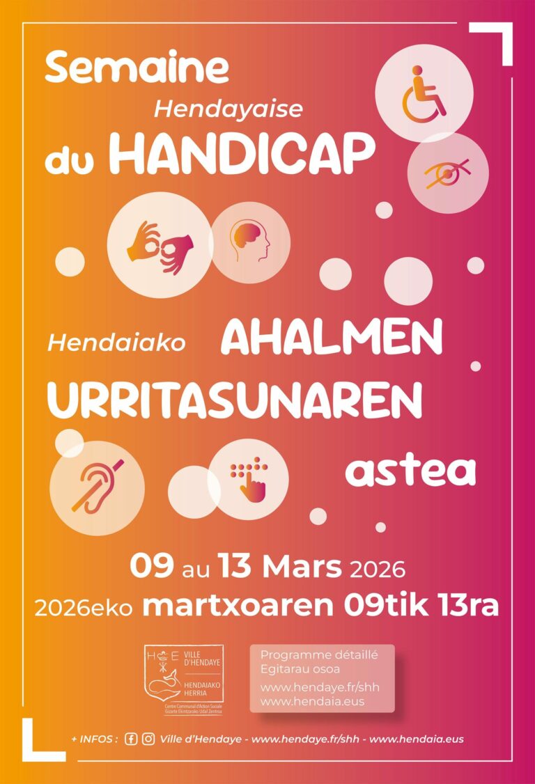 Semaine Hendayaise du Handicap du 9 au 13 mars 2026